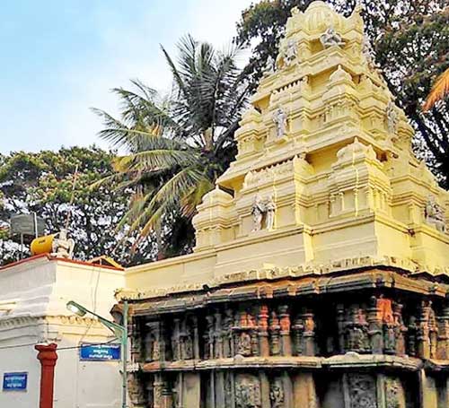 External view of kodandarama temple of chikmagalur